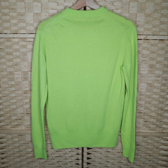 Acne Studios Rakel Angora Sweater in Acid Lime Neon Green Wool - Picture 6 of 8
